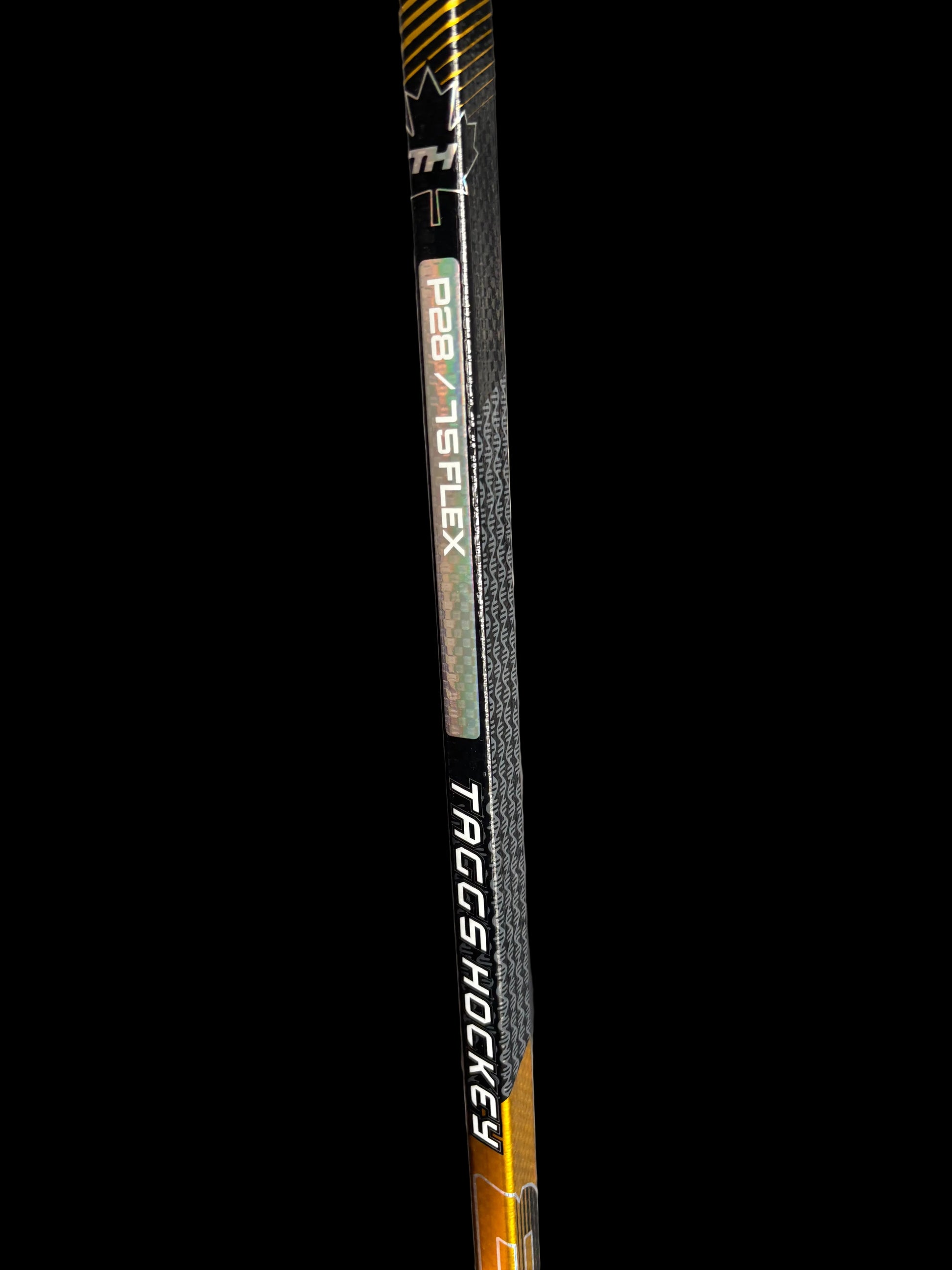 Taggs Hockey p28 75flex Gold hockey stick ACTN3